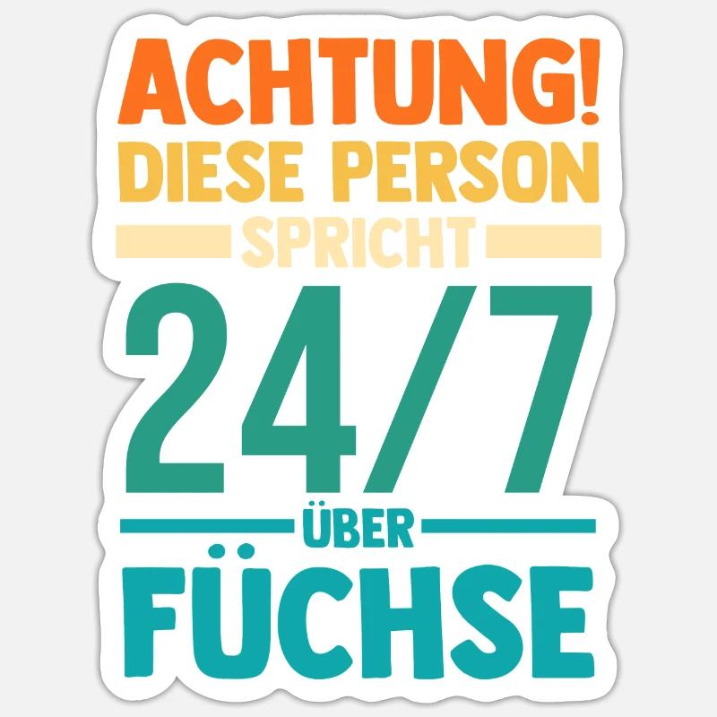 Fuchs Sticker Größe S (10 x 10 cm)
