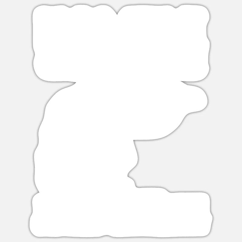 Kamel - Sticker Größe S (10 x 10 cm) - Mattweiß
