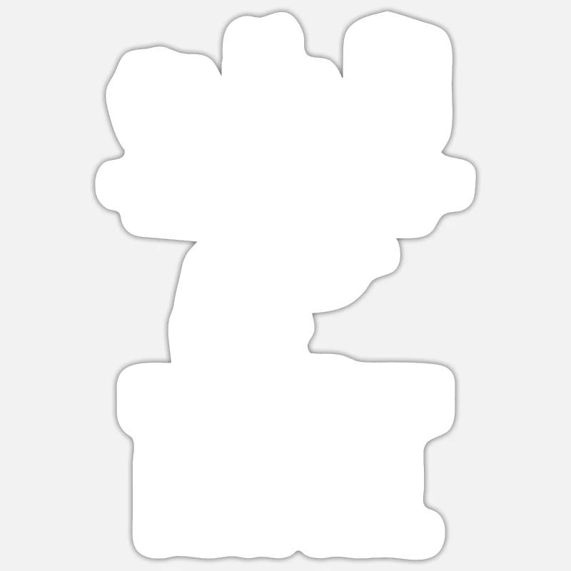 Kamel - Sticker Größe S (10 x 10 cm) - Mattweiß