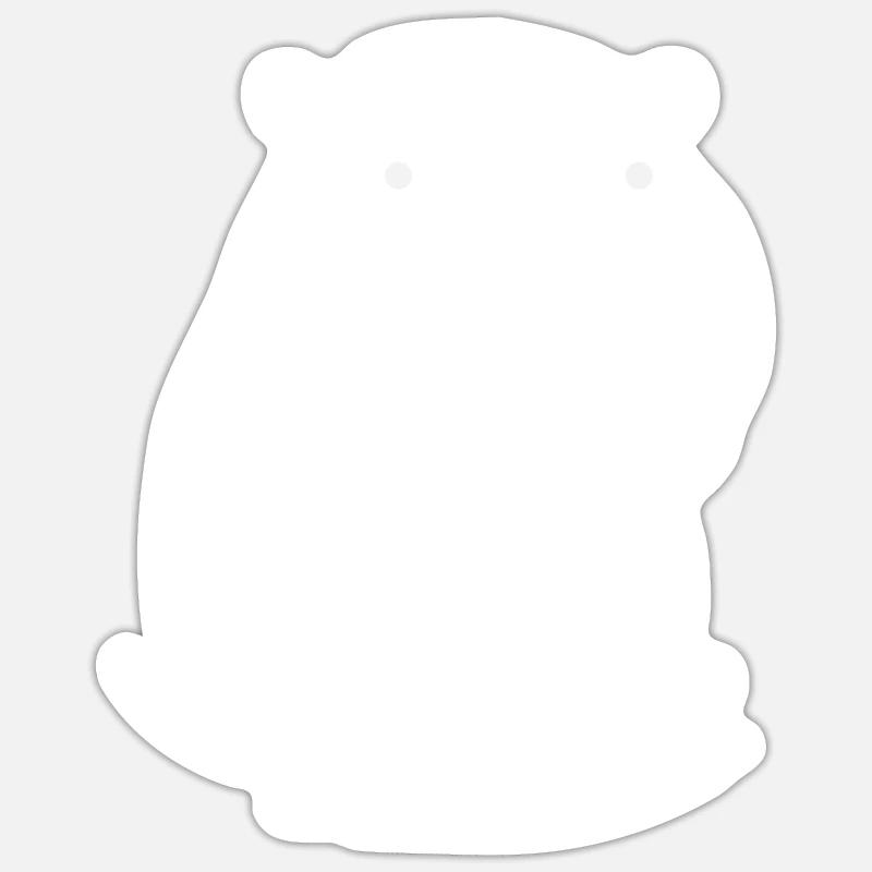 Süßes Nilpferd Hippo Kinder Sticker Größe S (10 x 10 cm)