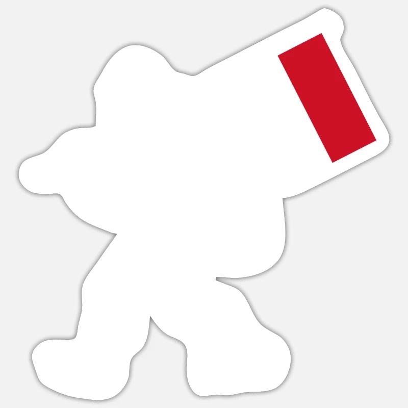 Monaco - Sticker size S (10 x 10 cm) - white matte