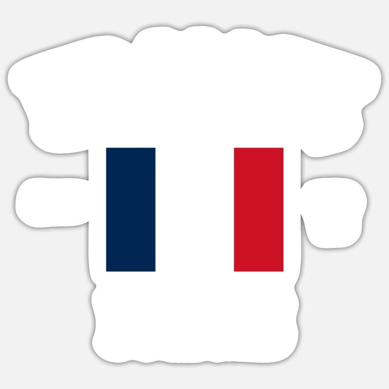Frankreich - Sticker Größe S (10 x 10 cm) - Mattweiß