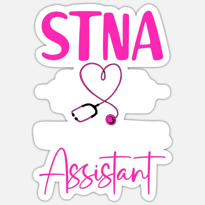 STNA Certified Nursing Assistant Sticker size S (10 x 10 cm)