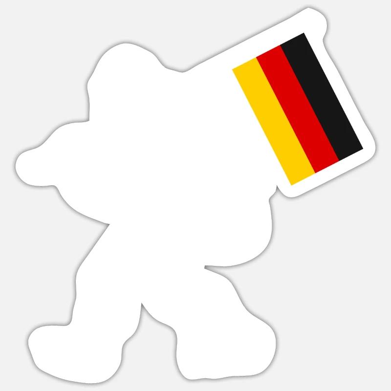 Germany - Sticker size S (10 x 10 cm) - white matte
