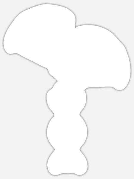 Paragleiter Paragleiten DNA - Sticker Größe S (10 x 10 cm) - Mattweiß
