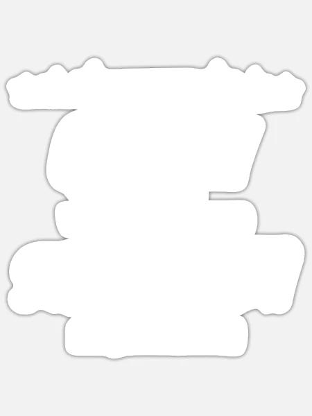 Ich bin Geologe weil alle anderen Superhelden... - Sticker Größe S (10 x 10 cm) - Mattweiß