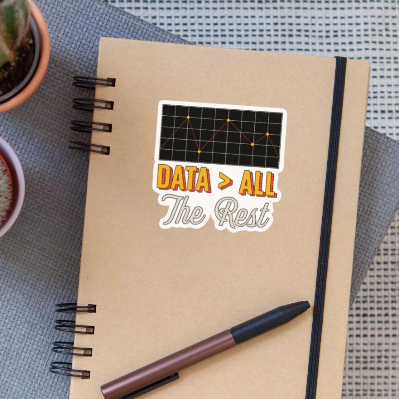 Data Mining Data > All The Rest Machine Learning Sticker Größe S (10 x 10 cm)