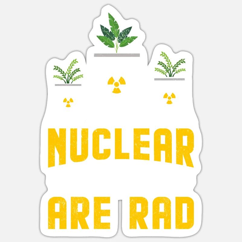 Nuclear Power Nuclear Technology - Sticker size S (10 x 10 cm) - white matte