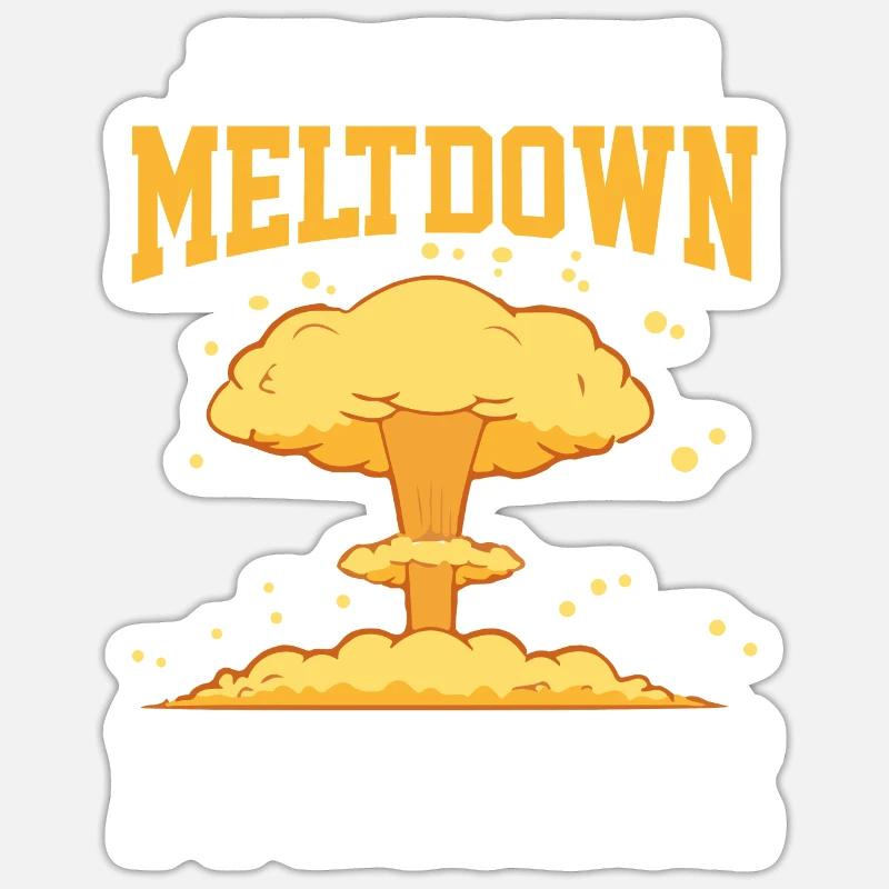 Funny Nuclear Engineer Sticker size S (10 x 10 cm)