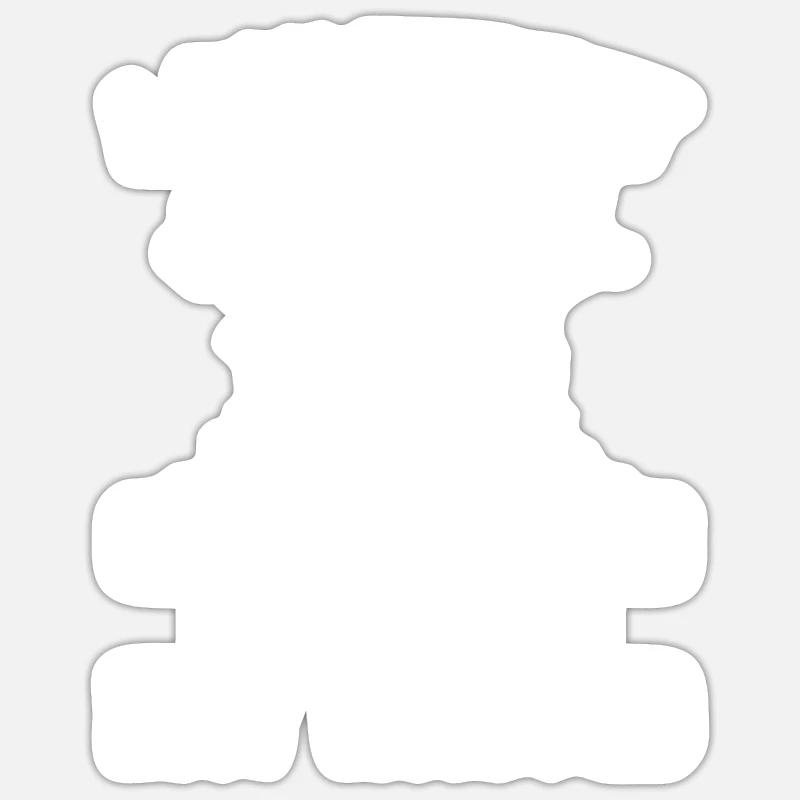 Centrale nucléaire - Sticker taille S (10 x 10 cm) - blanc mat