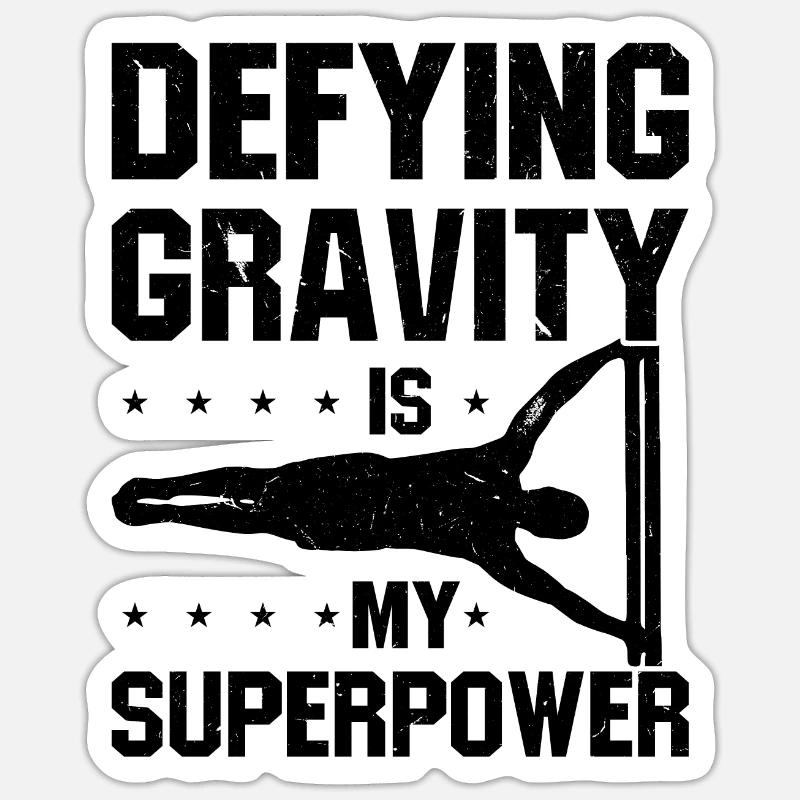 Fitness Workout Training Exercise Pull-Up Sticker size S (10 x 10 cm)