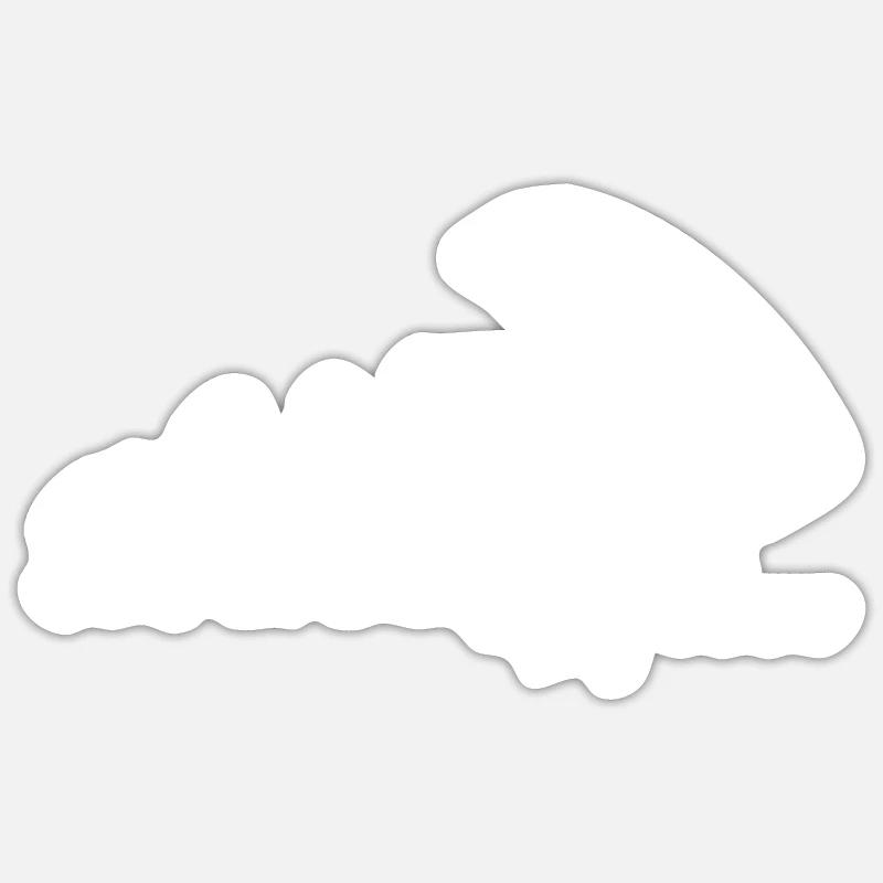 Wingfoil Surfer Wingfoiling Hydrofoil Evolution - Sticker taille S (10 x 10 cm) - blanc mat