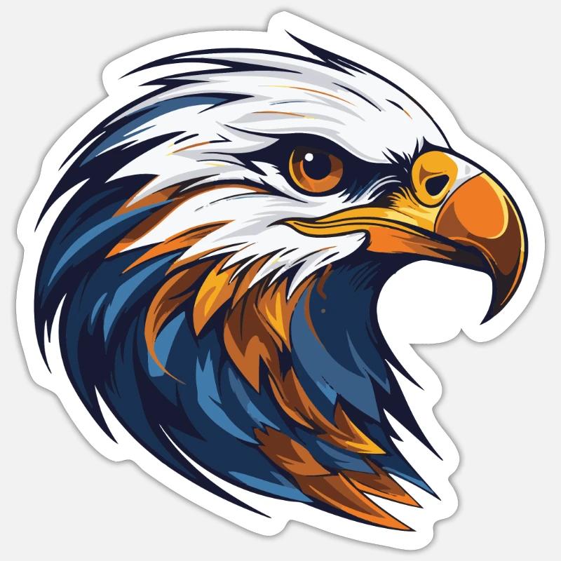 Eagle Head Sticker size S (10 x 10 cm)