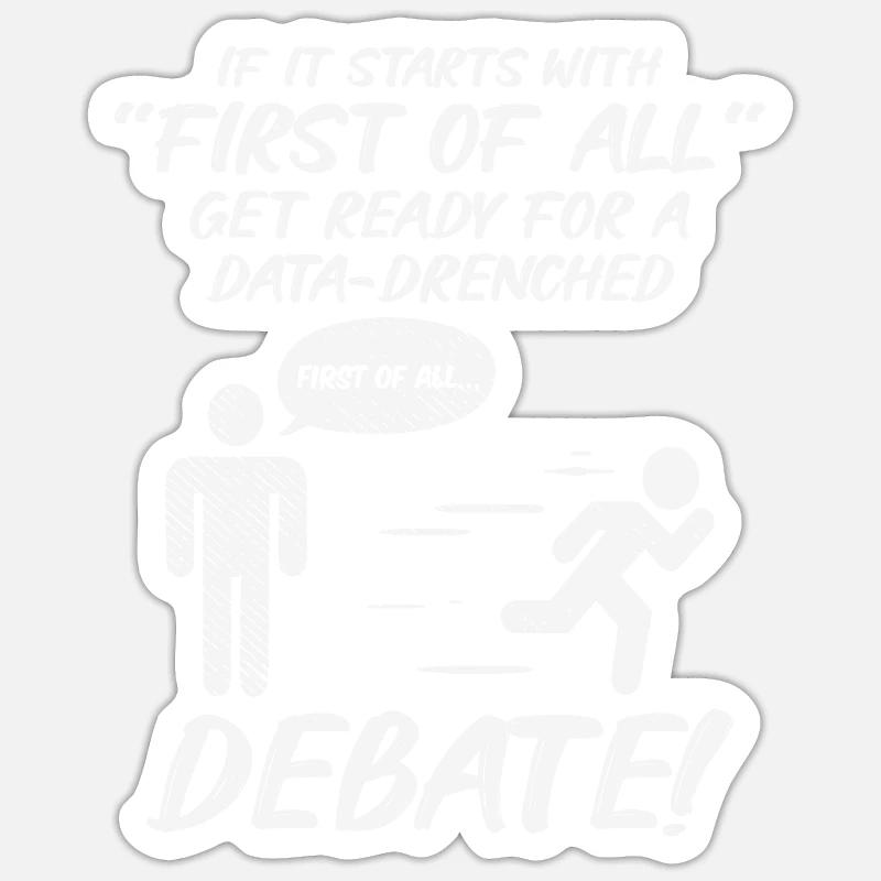 Debating Speech Debating Speaker Gift Idea Sticker size S (10 x 10 cm)