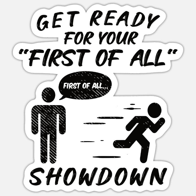 Debattierrede Debattierer Rederedner Geschenkidee - Sticker Größe S (10 x 10 cm) - Mattweiß