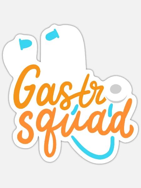 Medizinische Fachangestellte Gastro Doctor Gastroenterologie - Sticker Größe S (10 x 10 cm) - Mattweiß