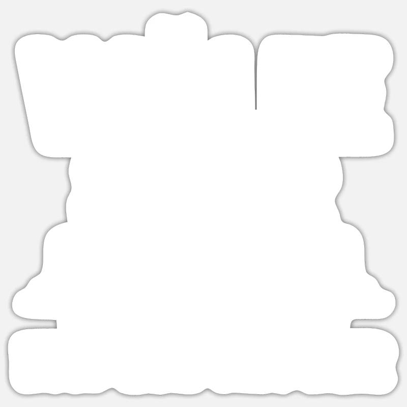 Tier Waldtier Wolf - Sticker Größe S (10 x 10 cm) - Mattweiß