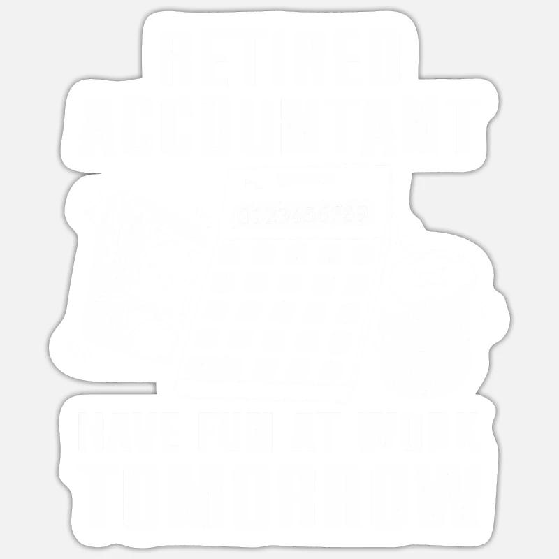 Comptable des régimes de retraite CPA Comptable comptable Sticker taille S (10 x 10 cm)