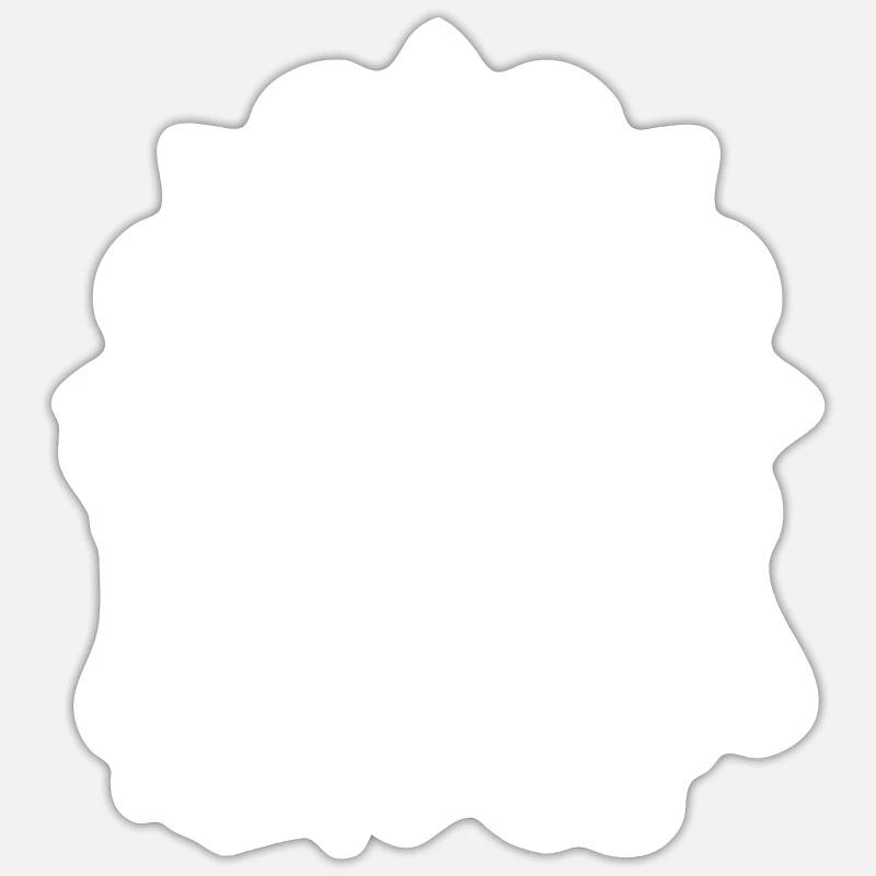 Buddha Buddhist Mandala - Sticker size S (10 x 10 cm) - white matte