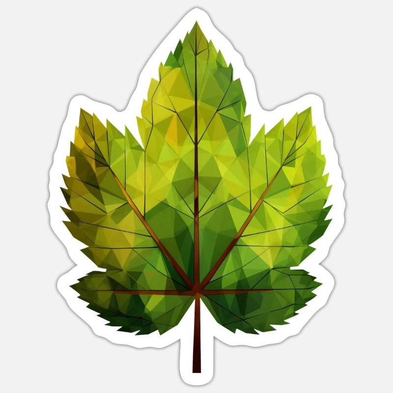Chestnut magic: tree and leaf in harmony Sticker size S (10 x 10 cm)