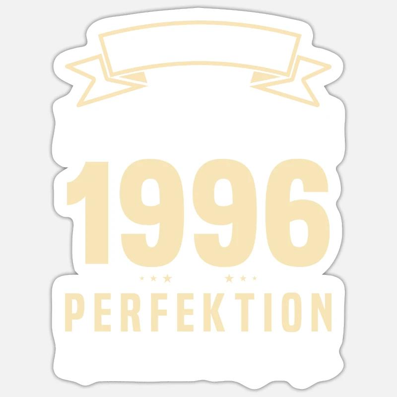 Authentisches Geburtstagsgeschenk 1996 Sticker Größe S (10 x 10 cm)