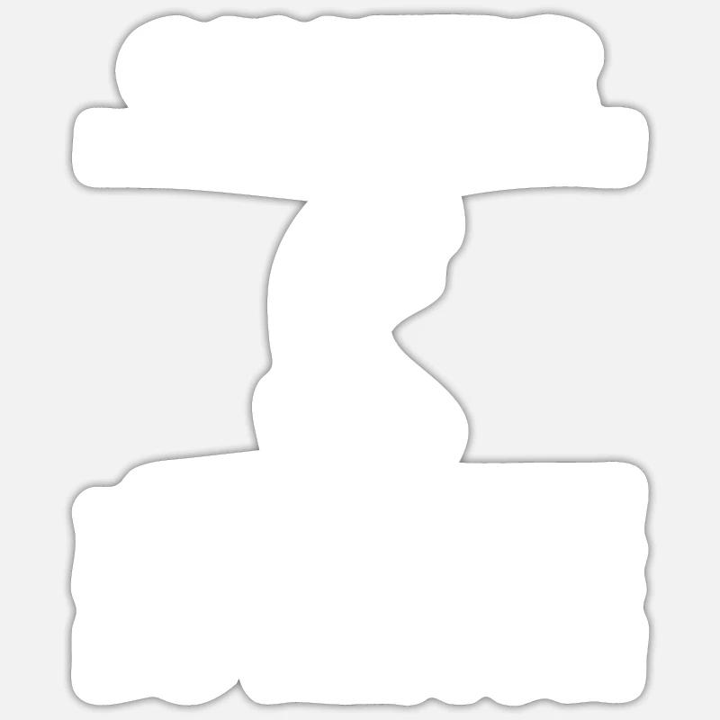 Oh Herr, lass Hirn regnen oder Backsteine Sticker Größe S (10 x 10 cm)