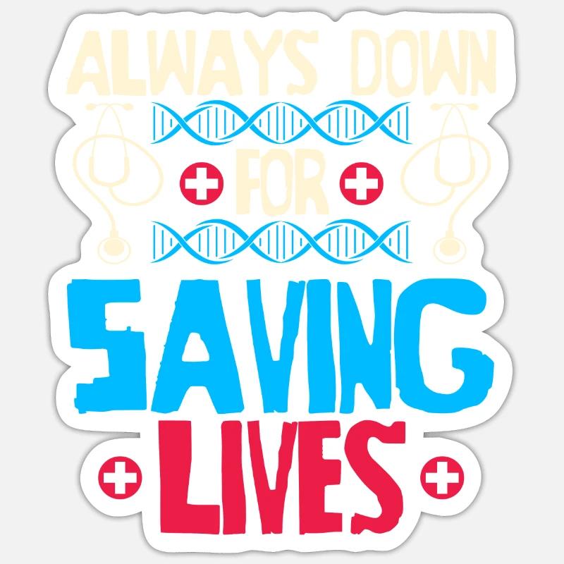 Krankenschwester Witzig Notfall Krankenschwester Sticker Größe S (10 x 10 cm)