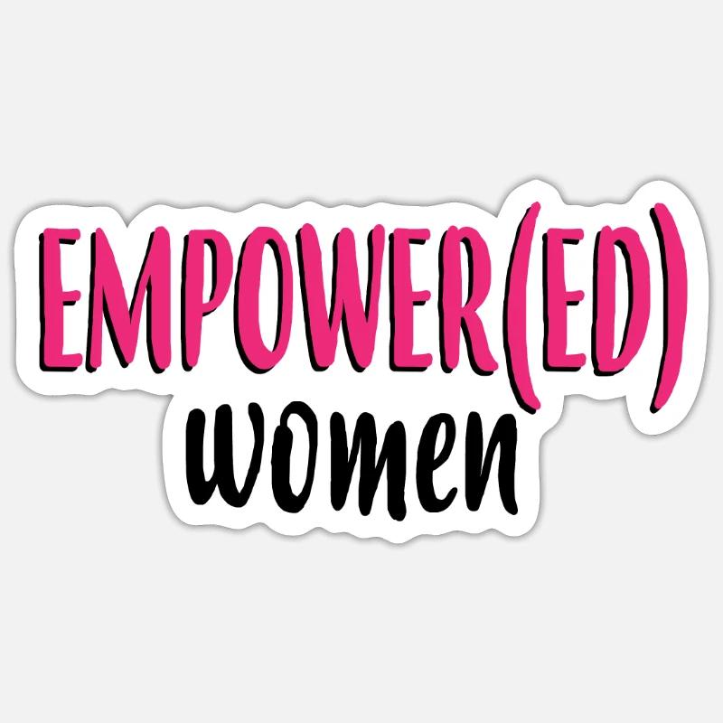 Empowered Women - Growth Mindset - Sticker taille S (10 x 10 cm) - blanc mat