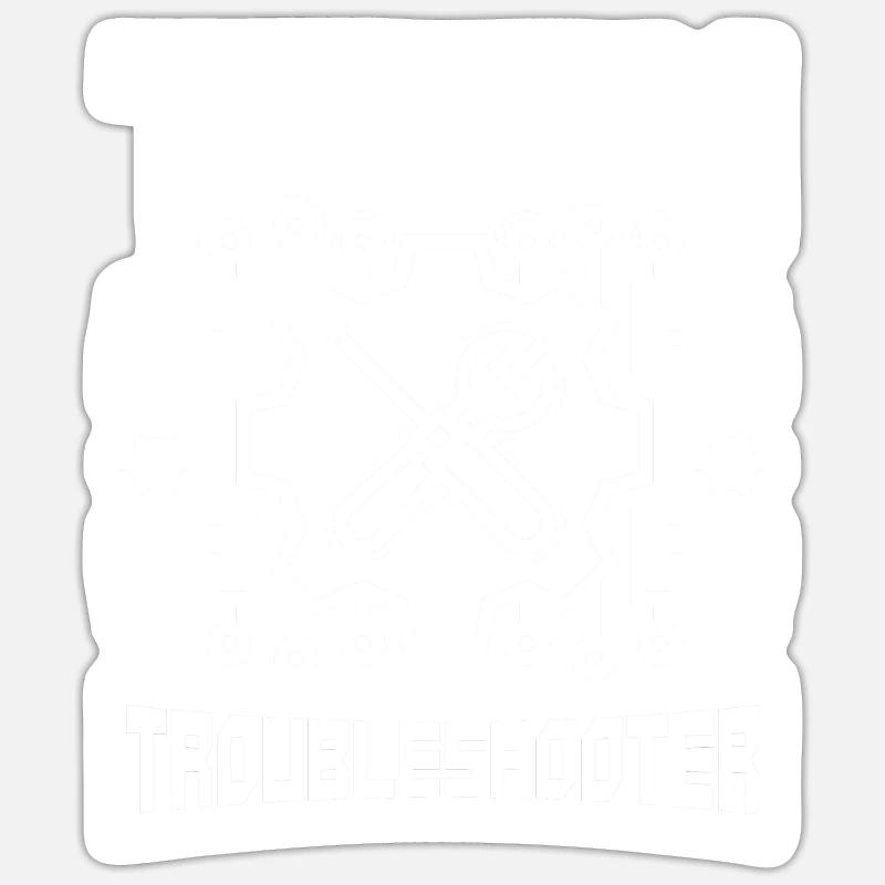Network Administrator Tech Troubleshooter Sticker size S (10 x 10 cm)