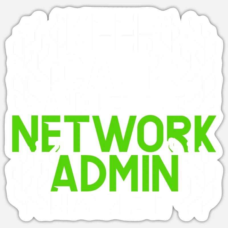 Network Administrator Programmer Sticker size S (10 x 10 cm)