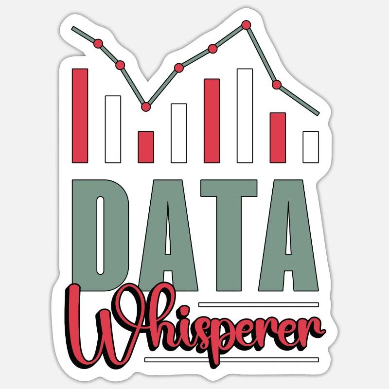 Data Analyst Data Whisperer Computer Science Coder Sticker Größe S (10 x 10 cm)