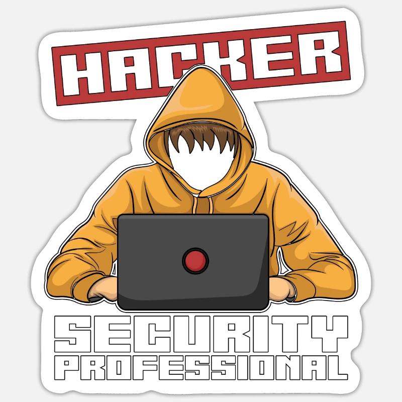 Cybersecurity Hacker Security Professional Analyst Sticker Größe S (10 x 10 cm)