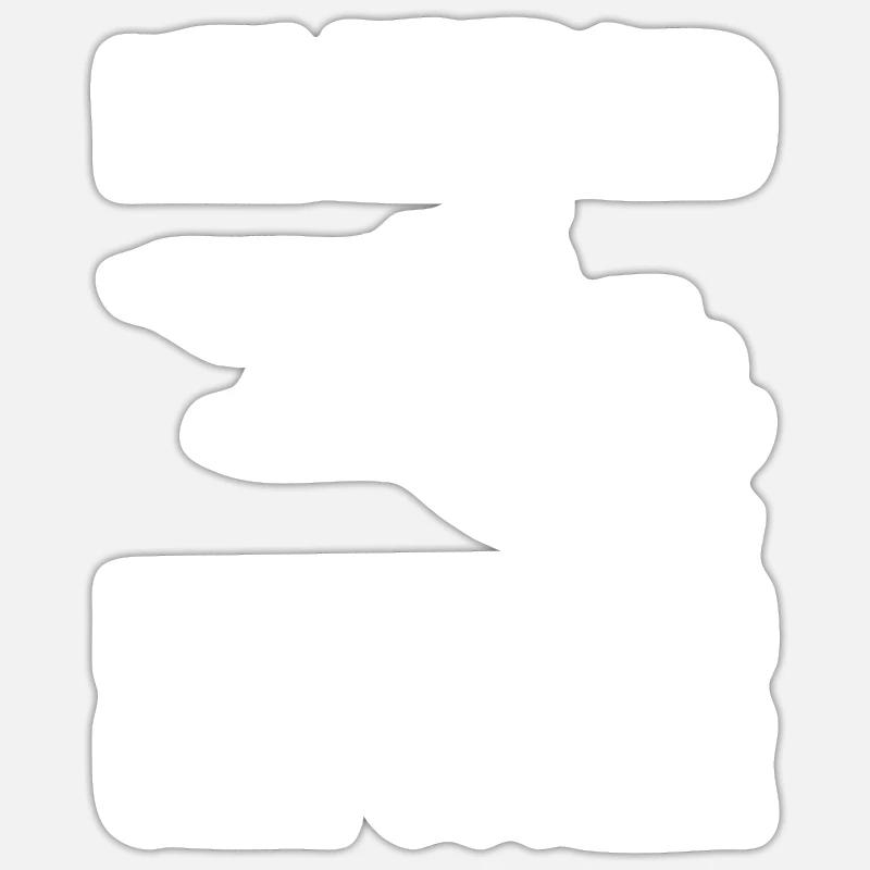 Stierreitender Cowboy - Sticker Größe S (10 x 10 cm) - Mattweiß