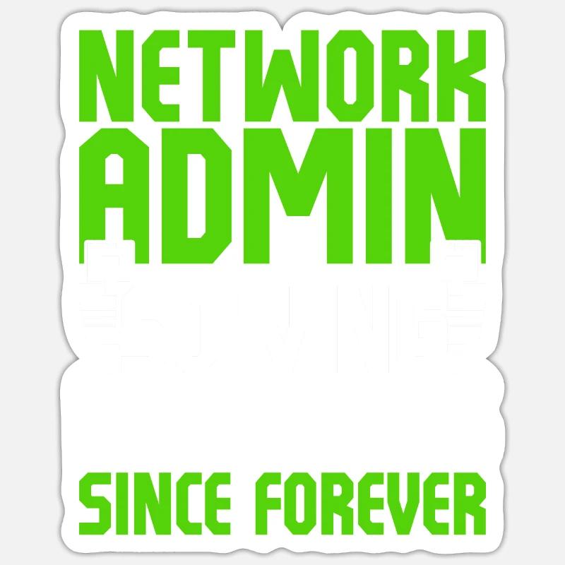 Network administrator Sticker size S (10 x 10 cm)