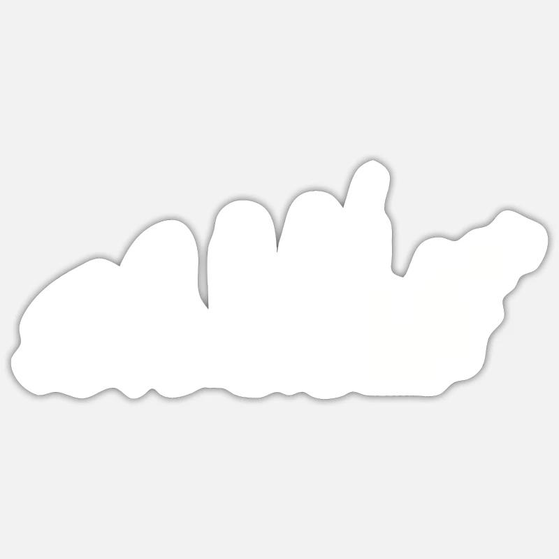 Je fais beaucoup caca - Sticker taille S (10 x 10 cm) - blanc mat