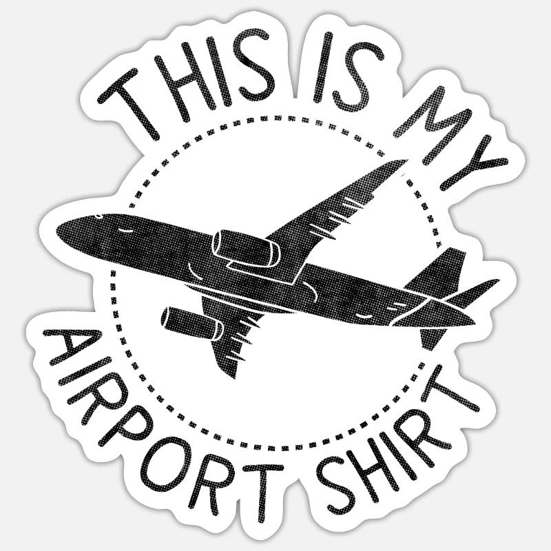 Devis de voyage de vacances - C’est mon aéroport Sticker taille S (10 x 10 cm)