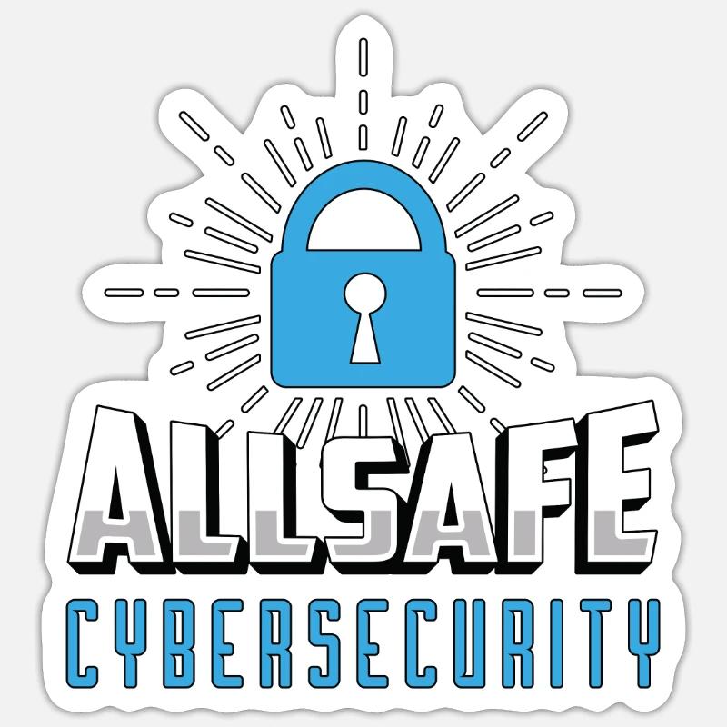 Cybersecurity Allsafe Cybersecurity Programmer Sticker Größe S (10 x 10 cm)