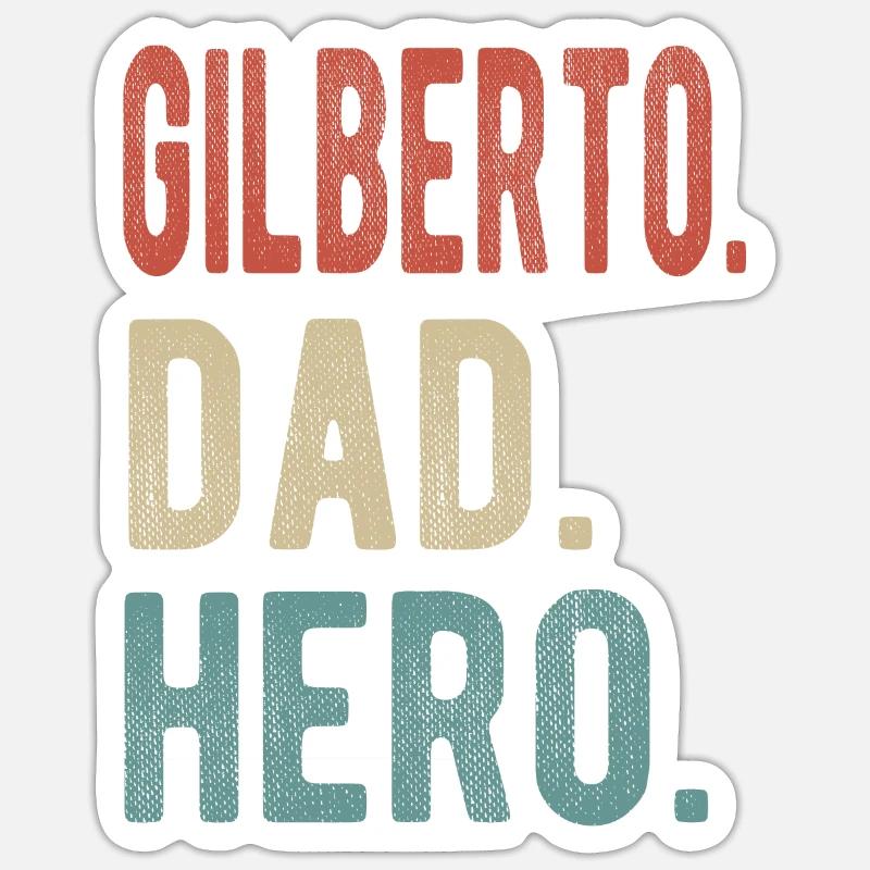 Gilberto Papa Held Sticker Größe S (10 x 10 cm)