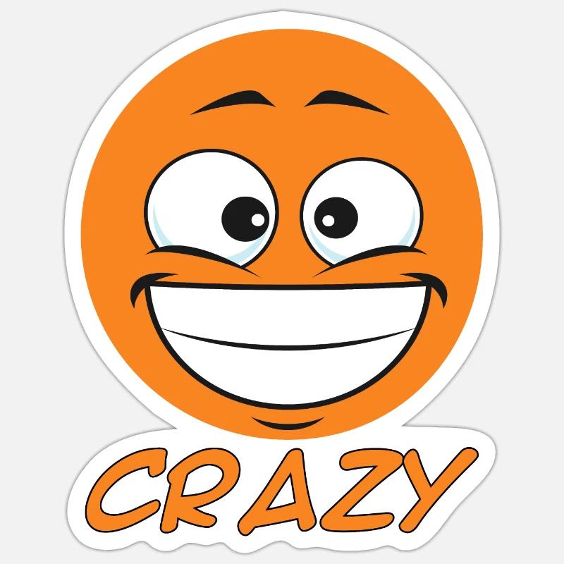 Crazy dot - small crazy dot - Sticker size S (10 x 10 cm) - white matte