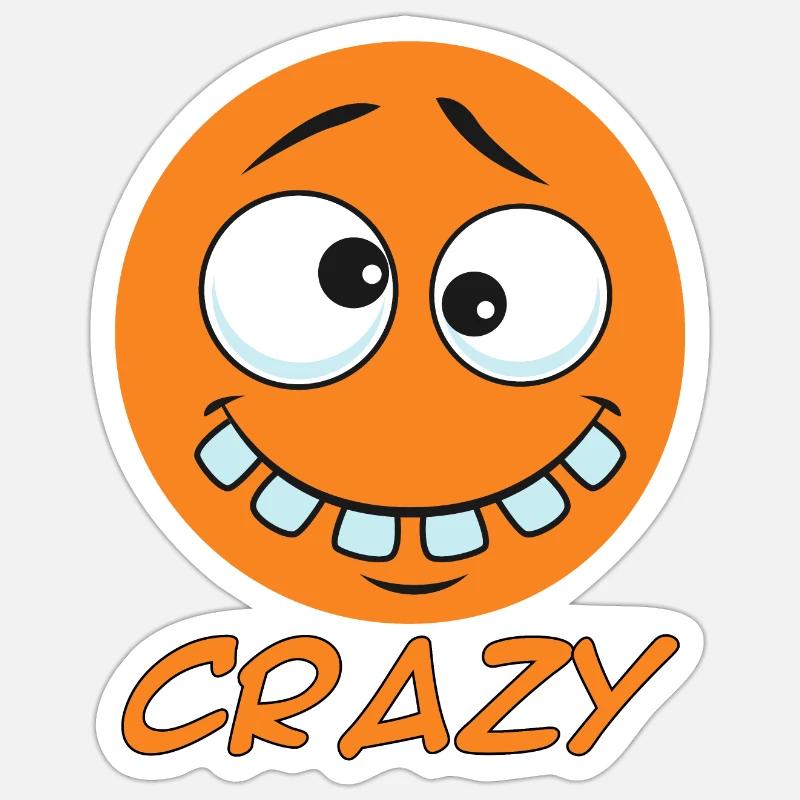 Crazy dot - small crazy dot - Sticker size S (10 x 10 cm) - white matte