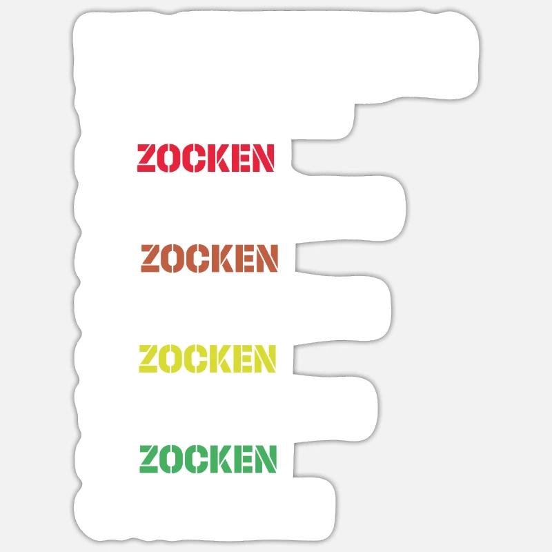 Zockertraum - Sticker Größe S (10 x 10 cm) - Mattweiß