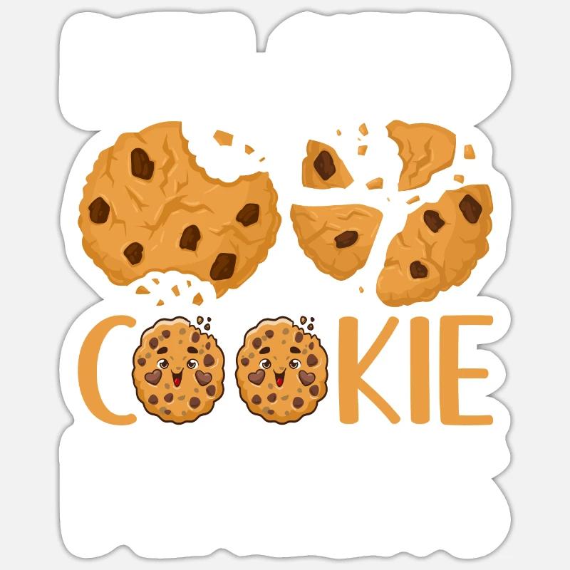 Recruteur de biscuits - Sticker taille S (10 x 10 cm) - blanc mat