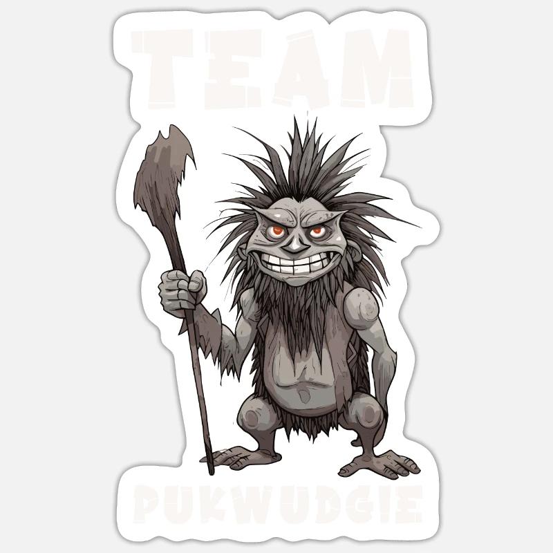 Pukwudgie Kryptide Folklore Mythen Kryptozoologe Sticker Größe S (10 x 10 cm)