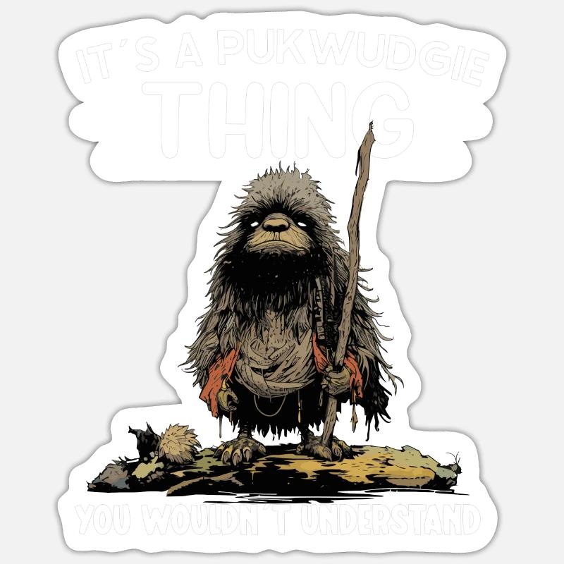 Pukwudgie Kryptide Folklore Mythen Kryptozoologe Sticker Größe S (10 x 10 cm)