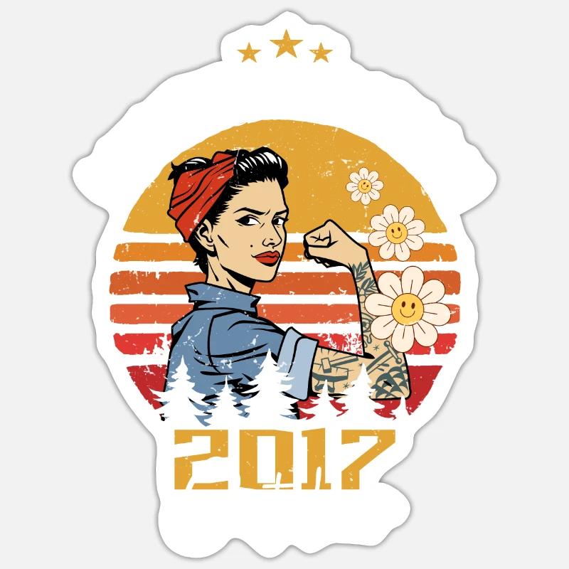 October 2017 born | October 2017 Sticker size S (10 x 10 cm)