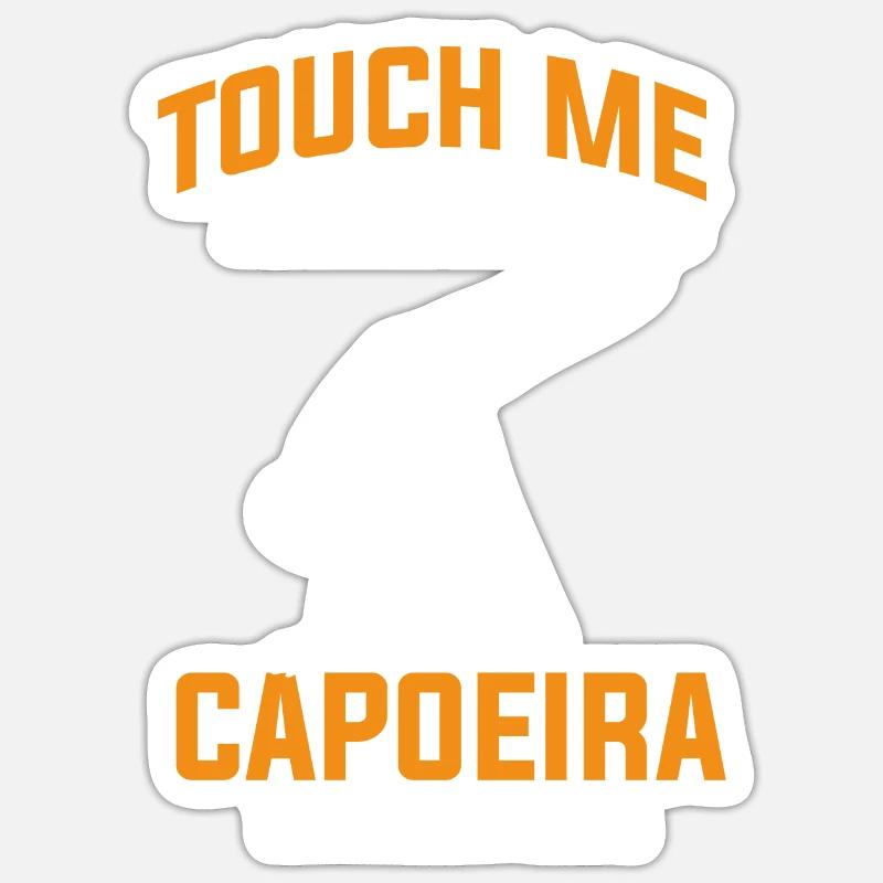 Caopeira - Sticker taille S (10 x 10 cm) - blanc mat