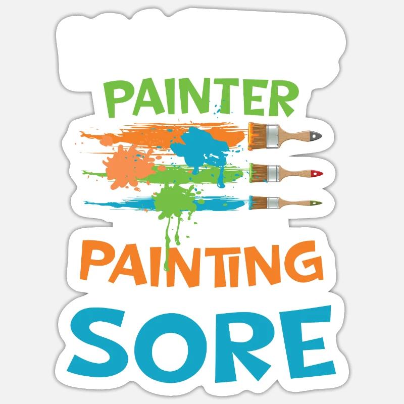 Master Painter I've Master Painting Sticker Größe S (10 x 10 cm)