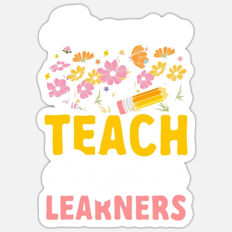 Professeur d’anglais langue seconde langue étrangère Sticker taille S (10 x 10 cm)