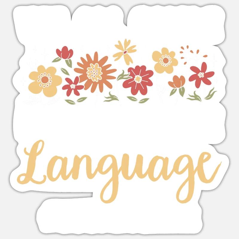Teacher English Second Language Foreign Language Sticker size S (10 x 10 cm)