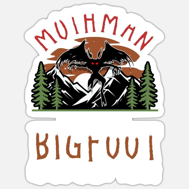 Sasquatch Cryptid Cryptozoology - Sticker size S (10 x 10 cm) - white matte